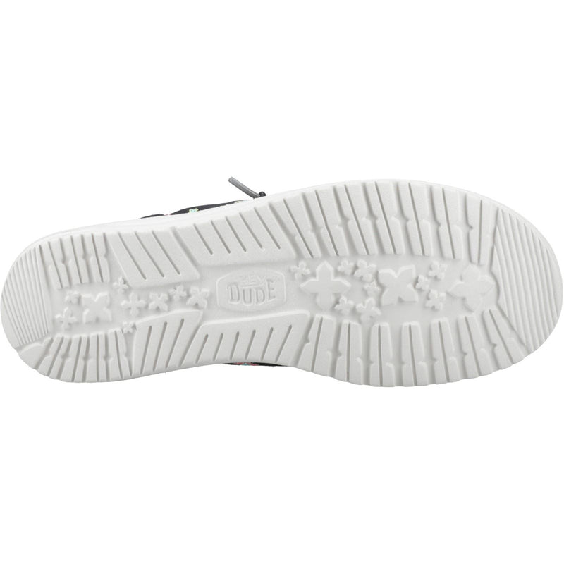 HEYDUDE Wally Funk Party Palm Baumwoll Herren Mokassin Schuhe In Schwarz/Mehrfarbig