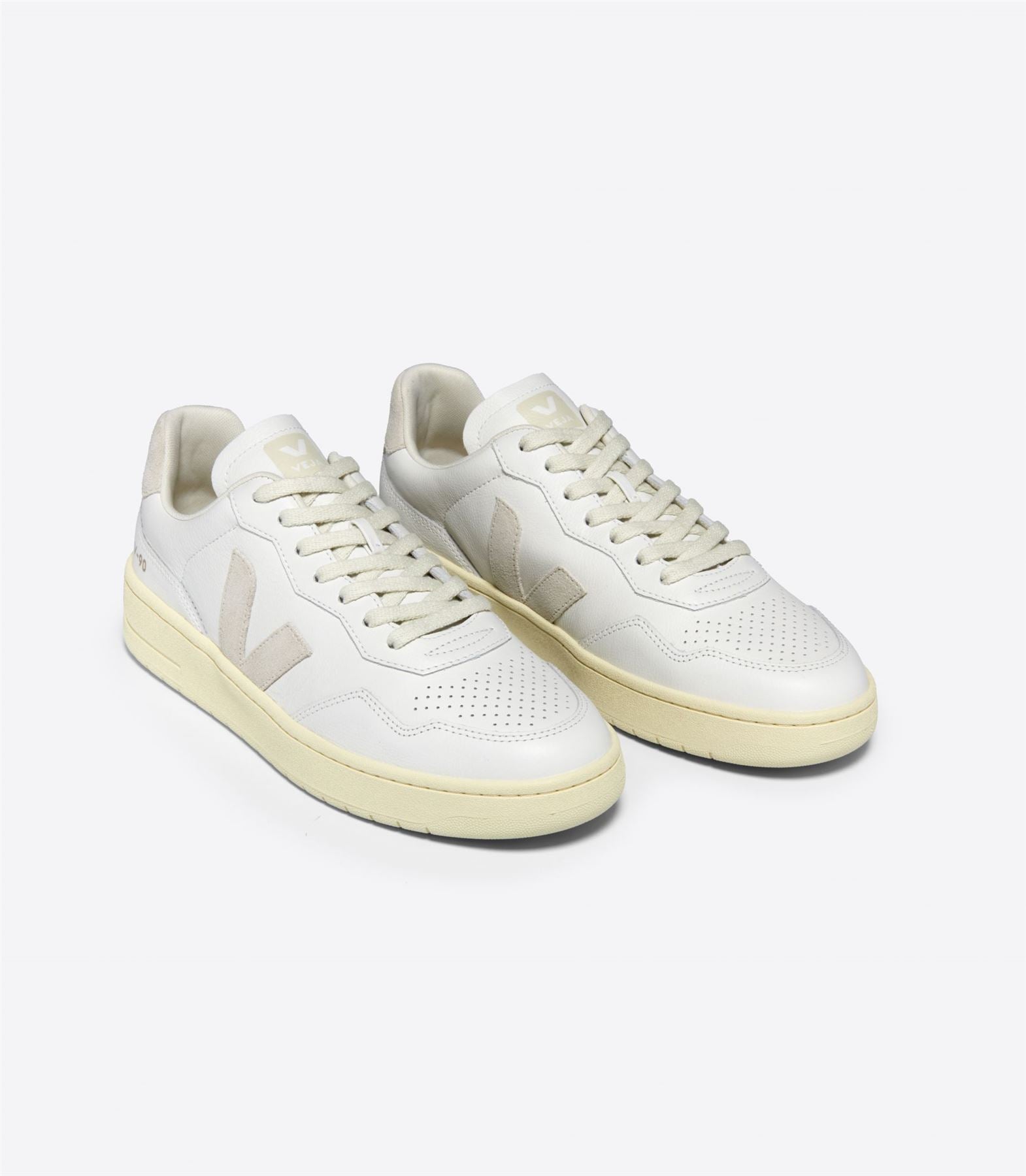 Veja V-90 Weiße Ledersneaker Für Herren