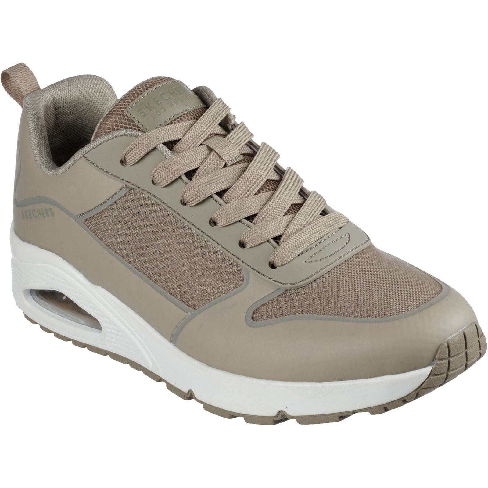 Skechers Uno Sol Synthetische Herren-Taupe-Sneakers