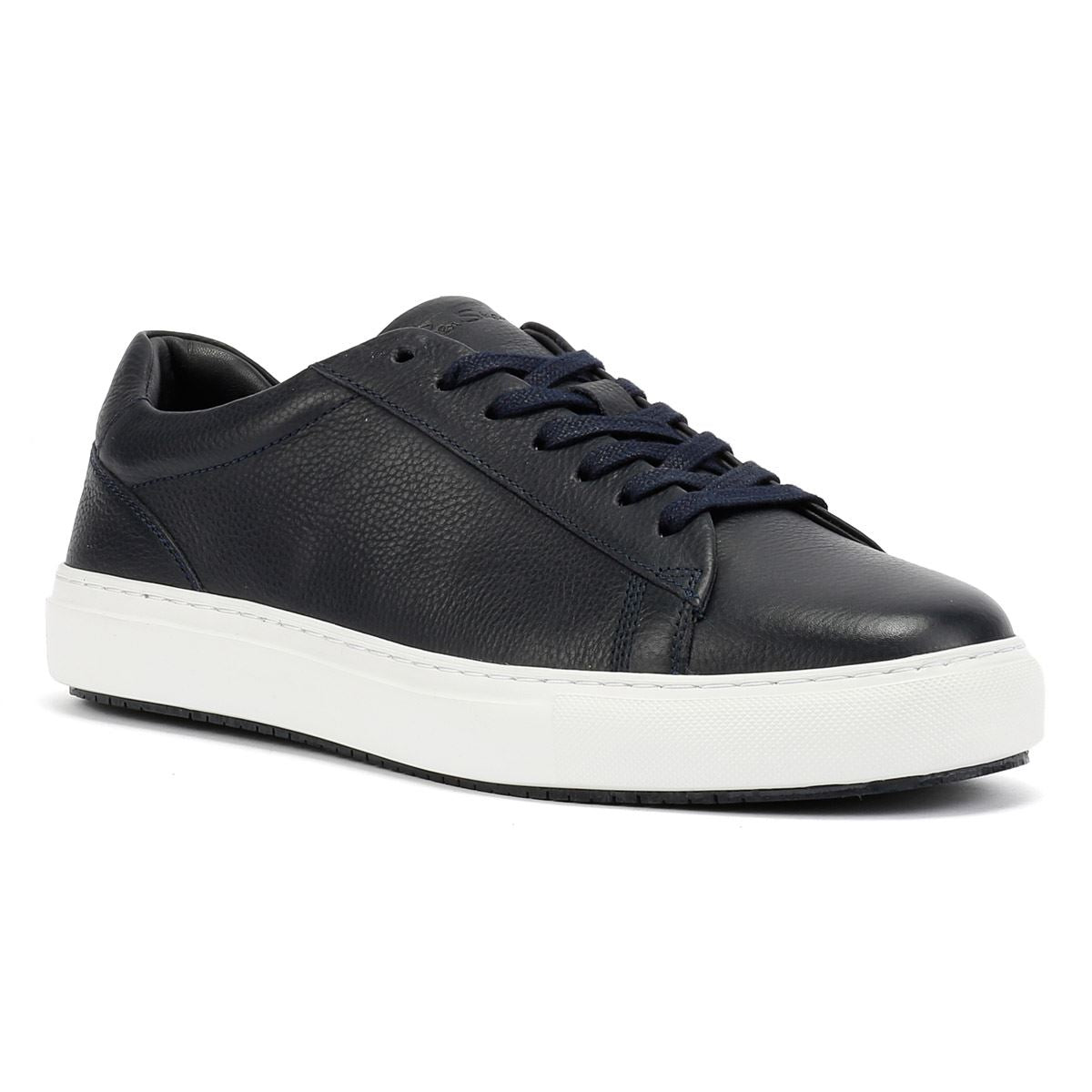 Ben Sherman Ace Cupsole Leder Herren Blaue Sneakers