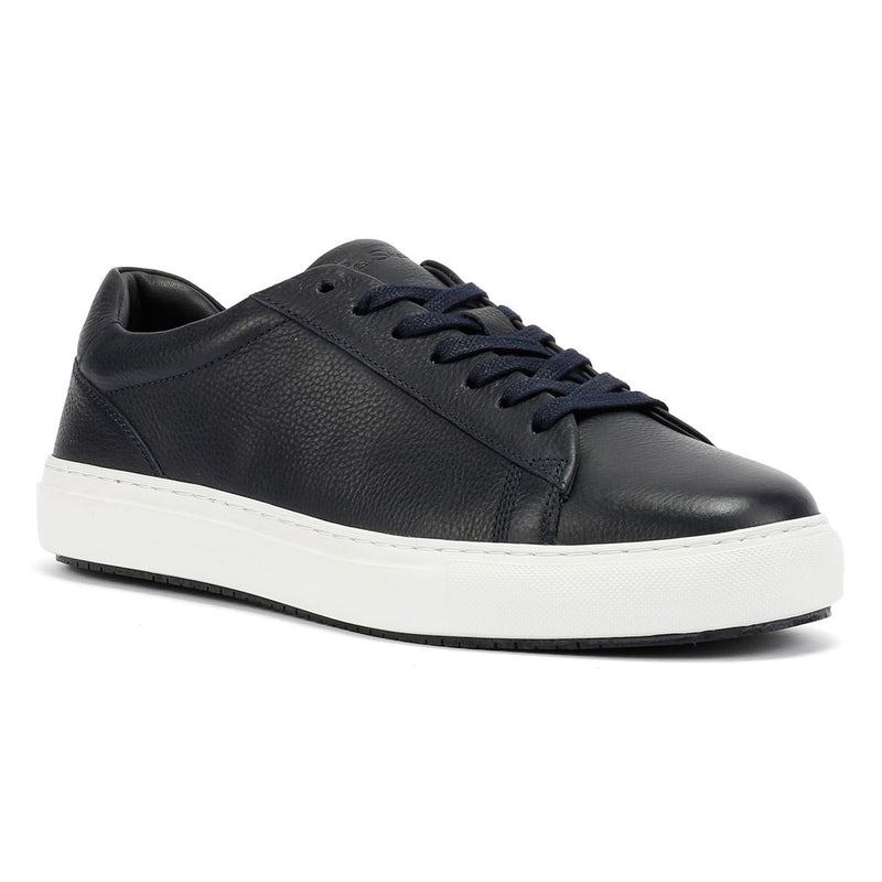 Ben Sherman Ace Cupsole  Herrenblaue Ledersneakers