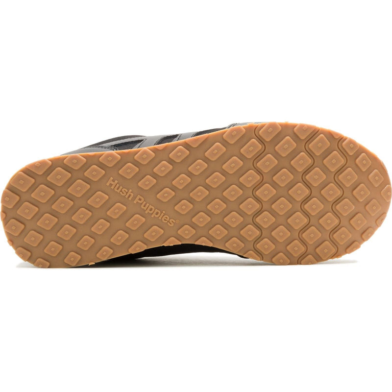 Hush Puppies Seventy8 Herren Schwarz Leder Sneaker