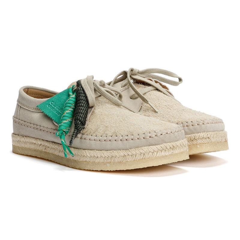 Pompeii Weaver  Herren Wildleder Schnürschuhe In Beige