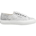 Superga 2730 Micro Faux Snake Damen-Sneaker Aus Kunstleder In Weiß Avorio/Schwarz Schlangenmuster