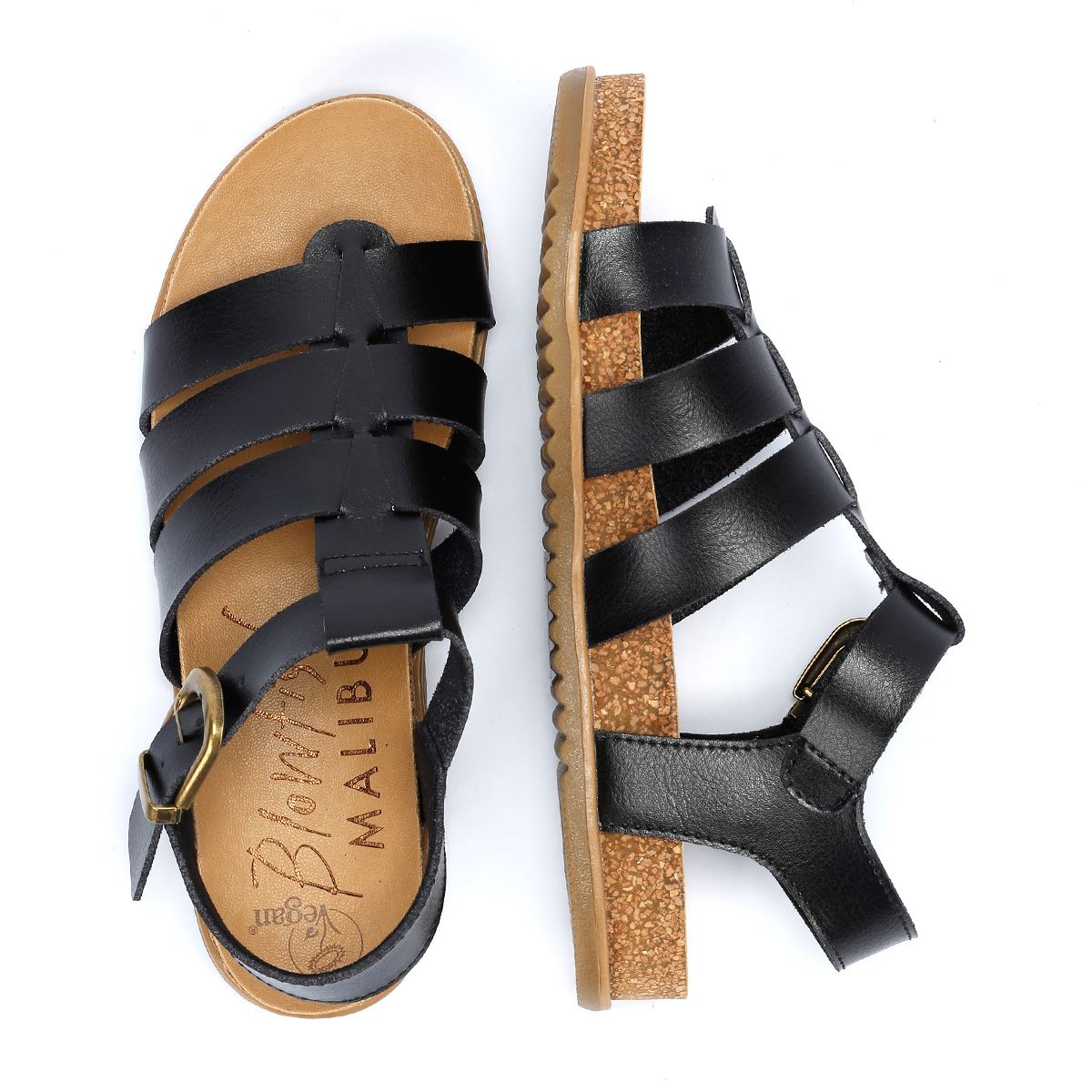 Blowfish Malibu Fillip Dyecut Damen Schwarze Sandalen