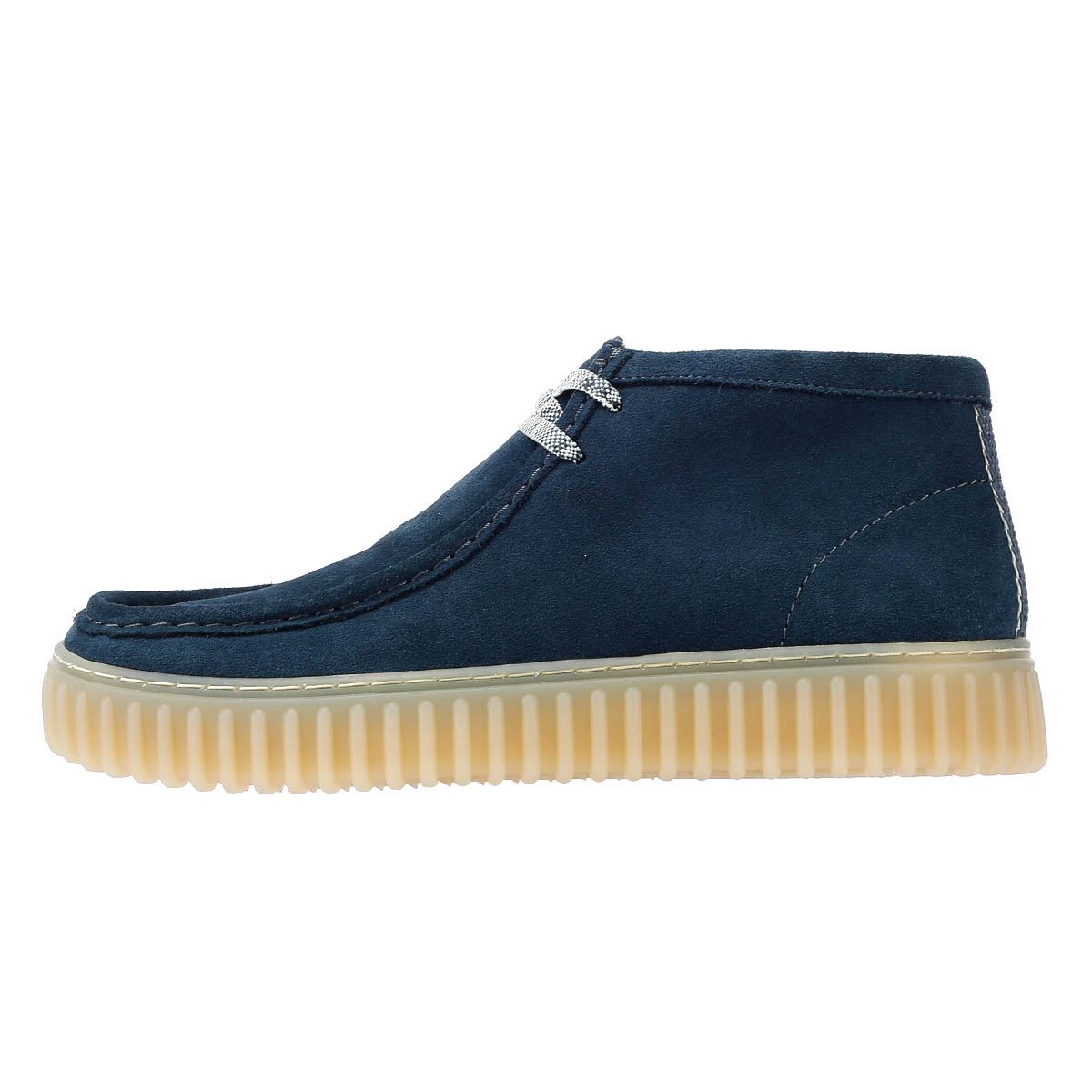 Clarks Main Torhill Hi Wildleder Herren Stiefel In Blau
