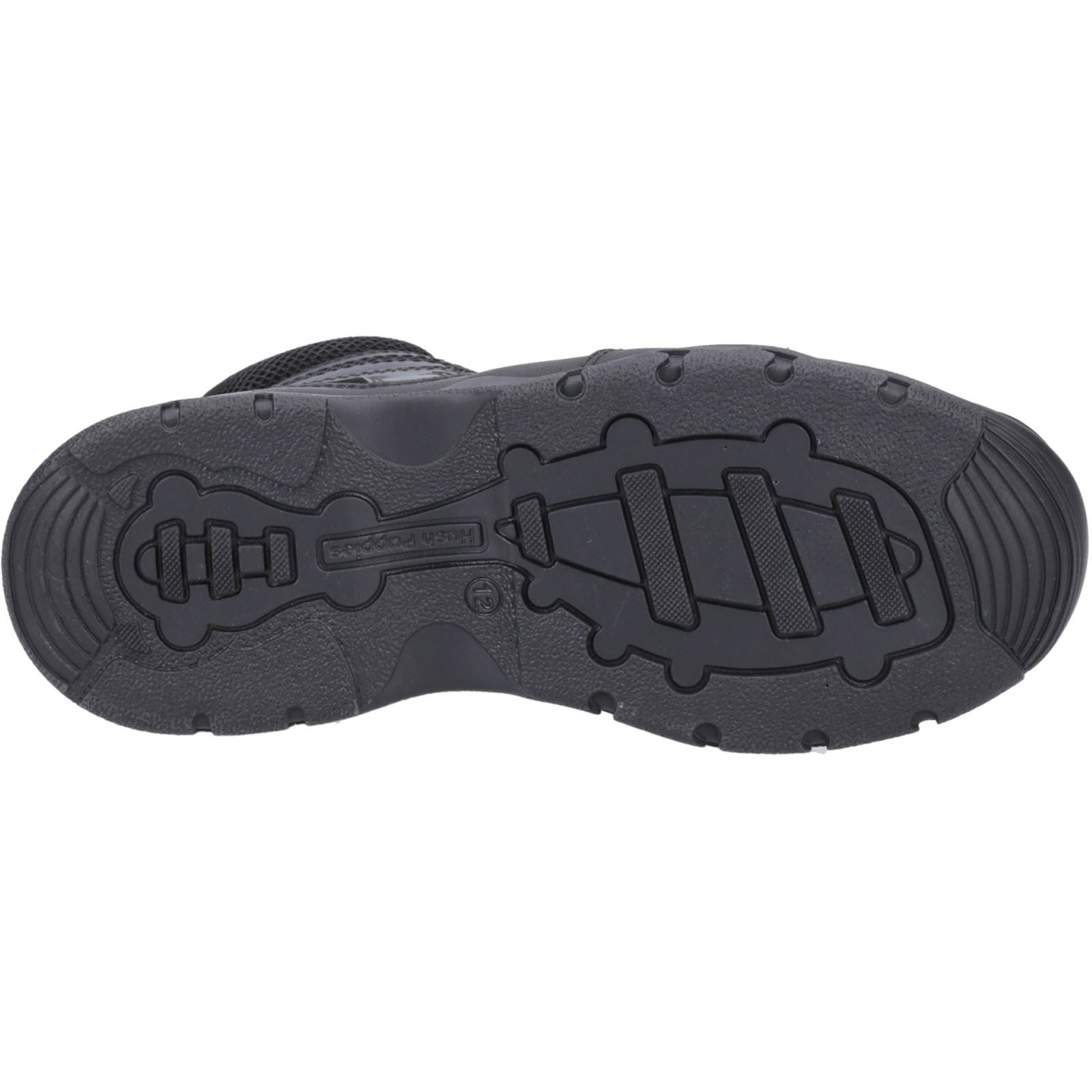 Hush Puppies Titus JNR Lederstiefel Für Jungen In Schwarz