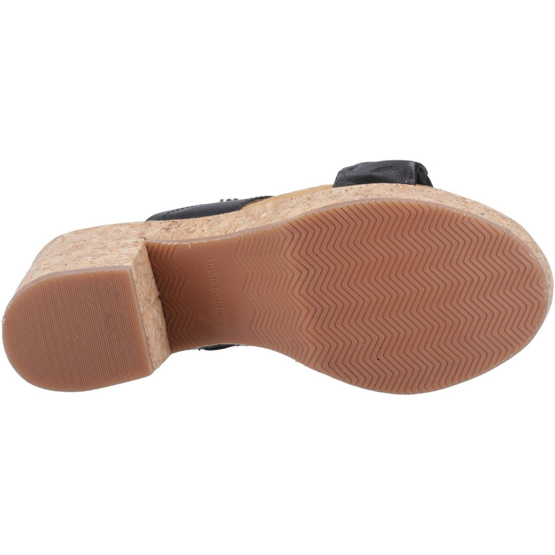 Hush Puppies Poppy Damen Sandalen Aus Schwarzem Leder