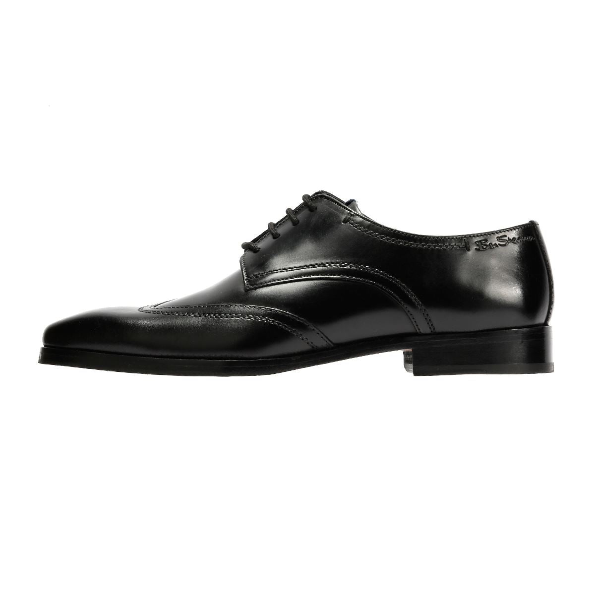 Ben Sherman Kingston Derby Leder Herren Schwarz Schnürschuhe
