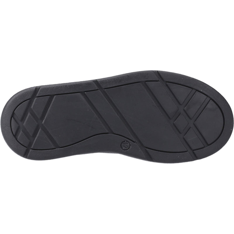 Hush Puppies Ronan Mocc Leder Jungen Schwarze Farbe Mokassin Schuhe