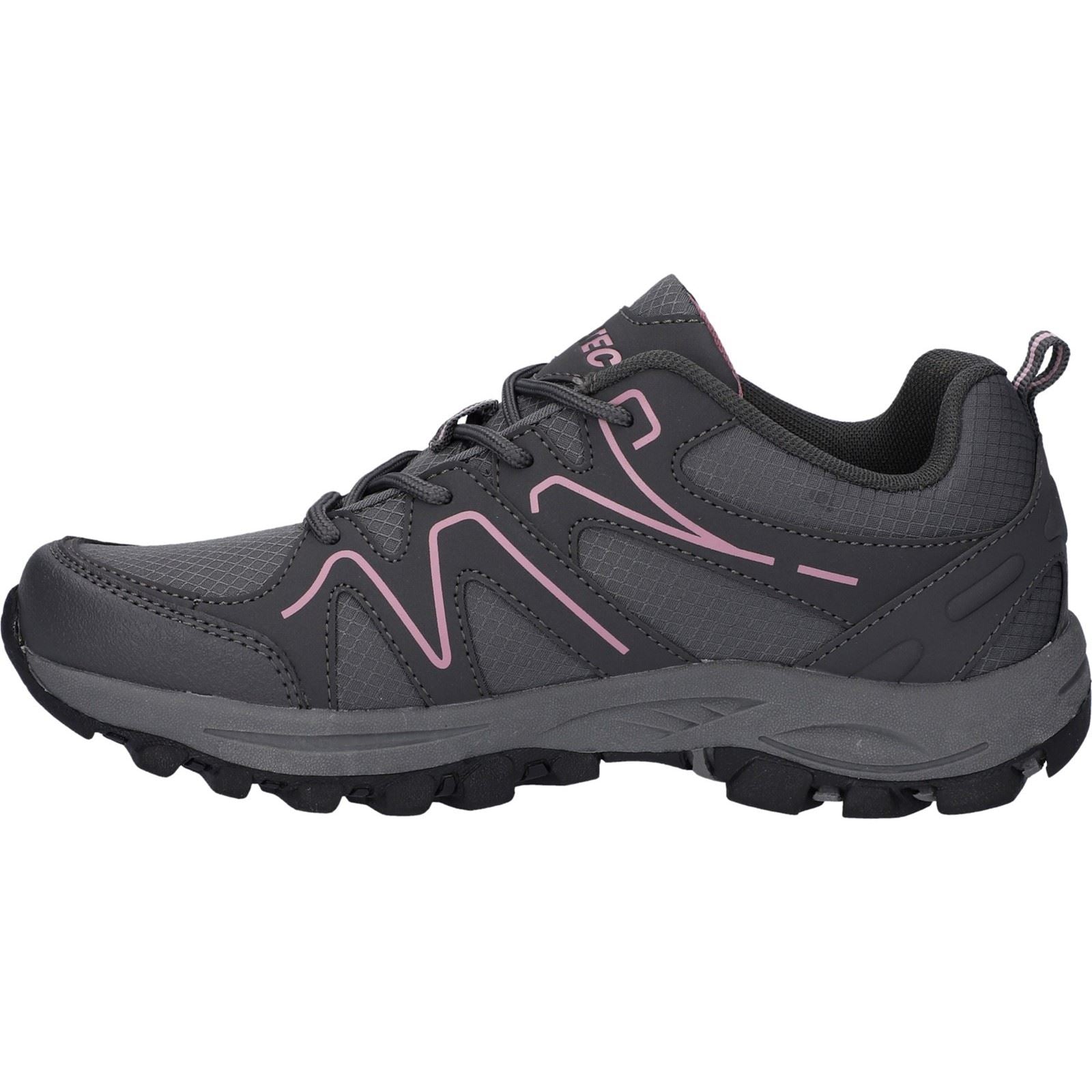 Hi-Tec Maine Polyester Damen Wanderstiefel In Stahlgrau Und Holzkohle