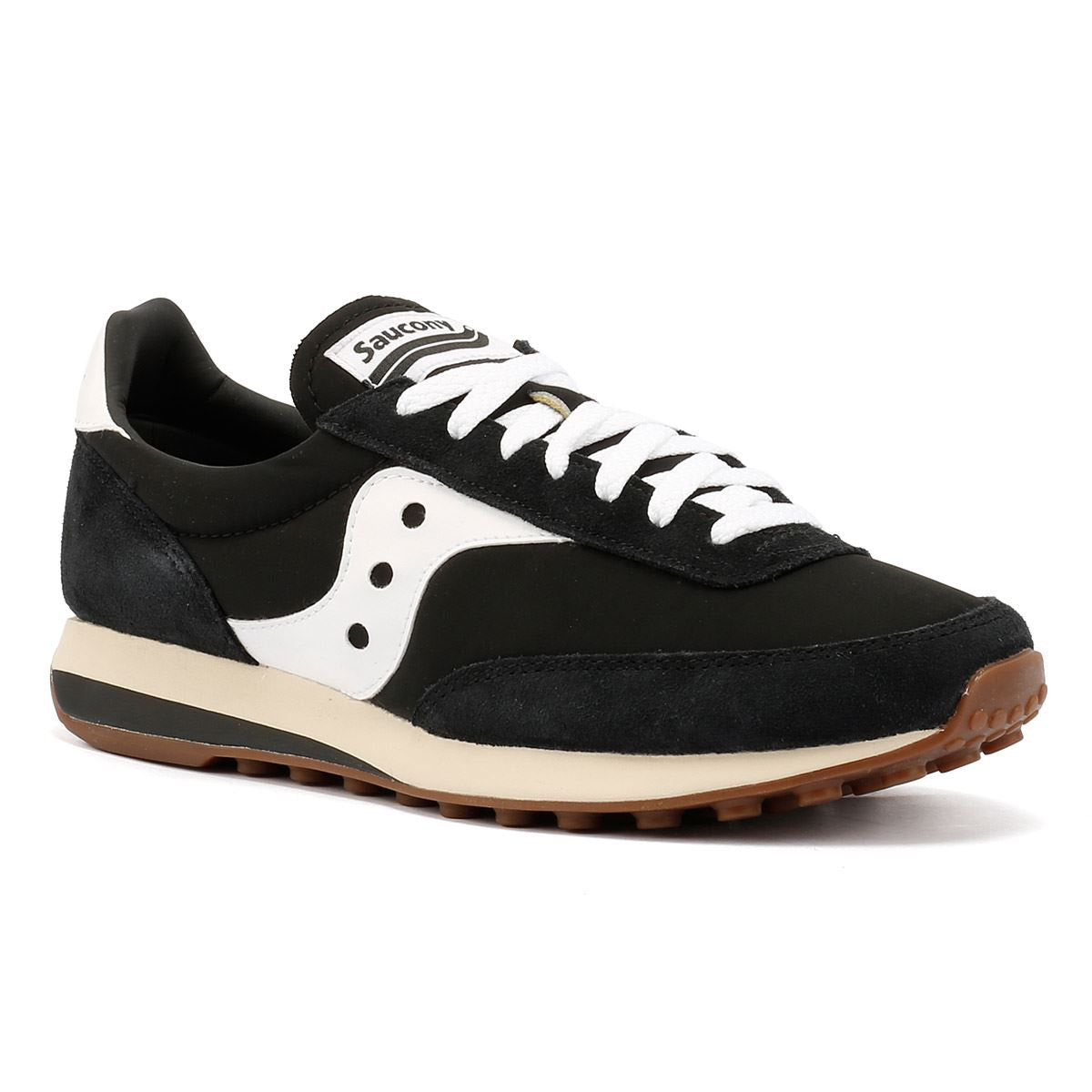 Saucony Trainer 80 Wildleder Schwarze Turnschuhe