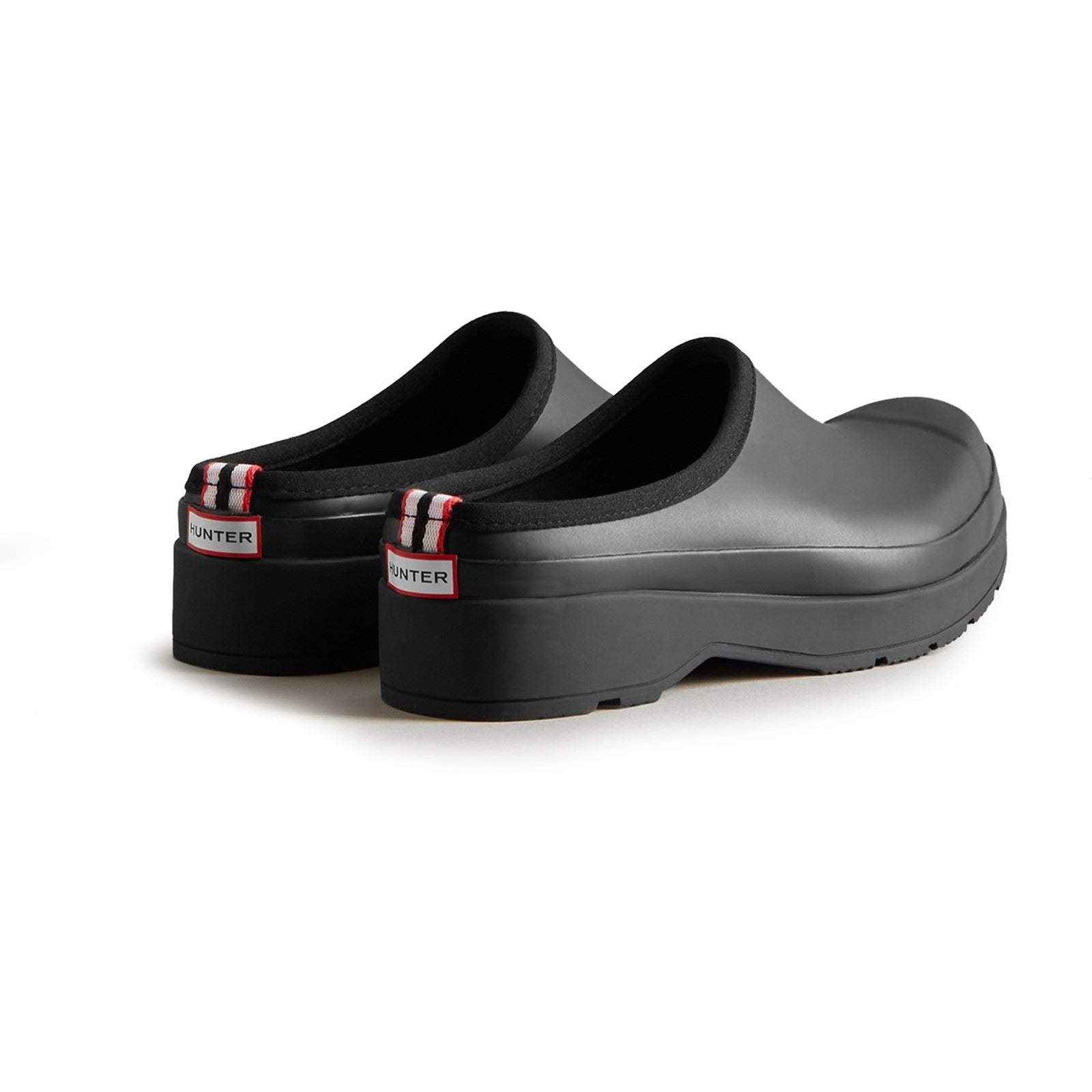 Hunter Play Clog Herren Gartenschuhe Aus Schwarzem Gummi