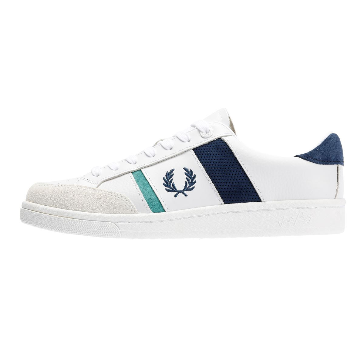 Fred Perry B725 Leder Herren Weiße Sneakers