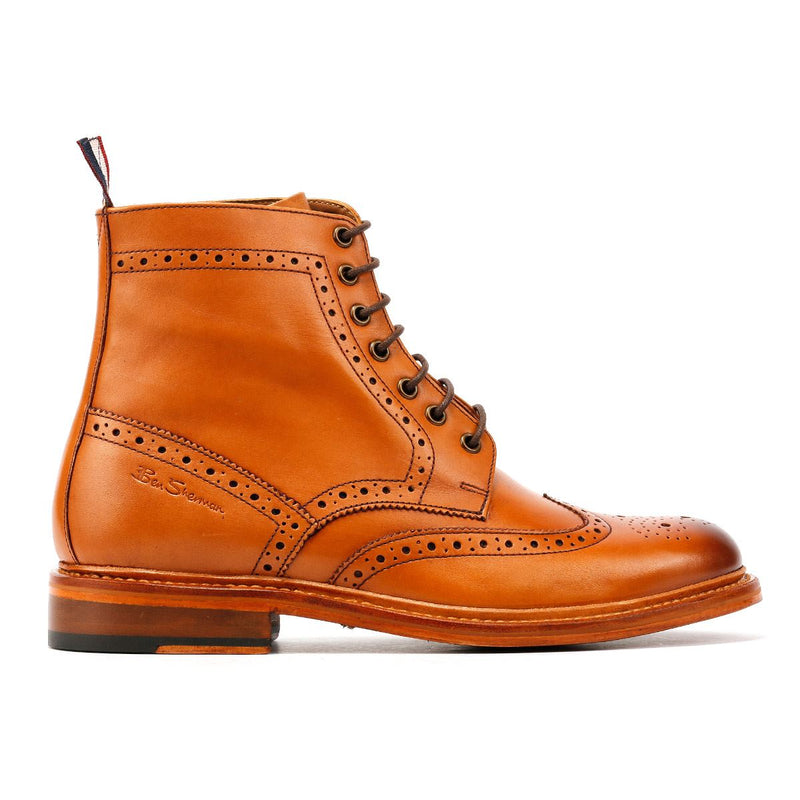 Ben Sherman Arthur Braune Herrenstiefel Aus Leder