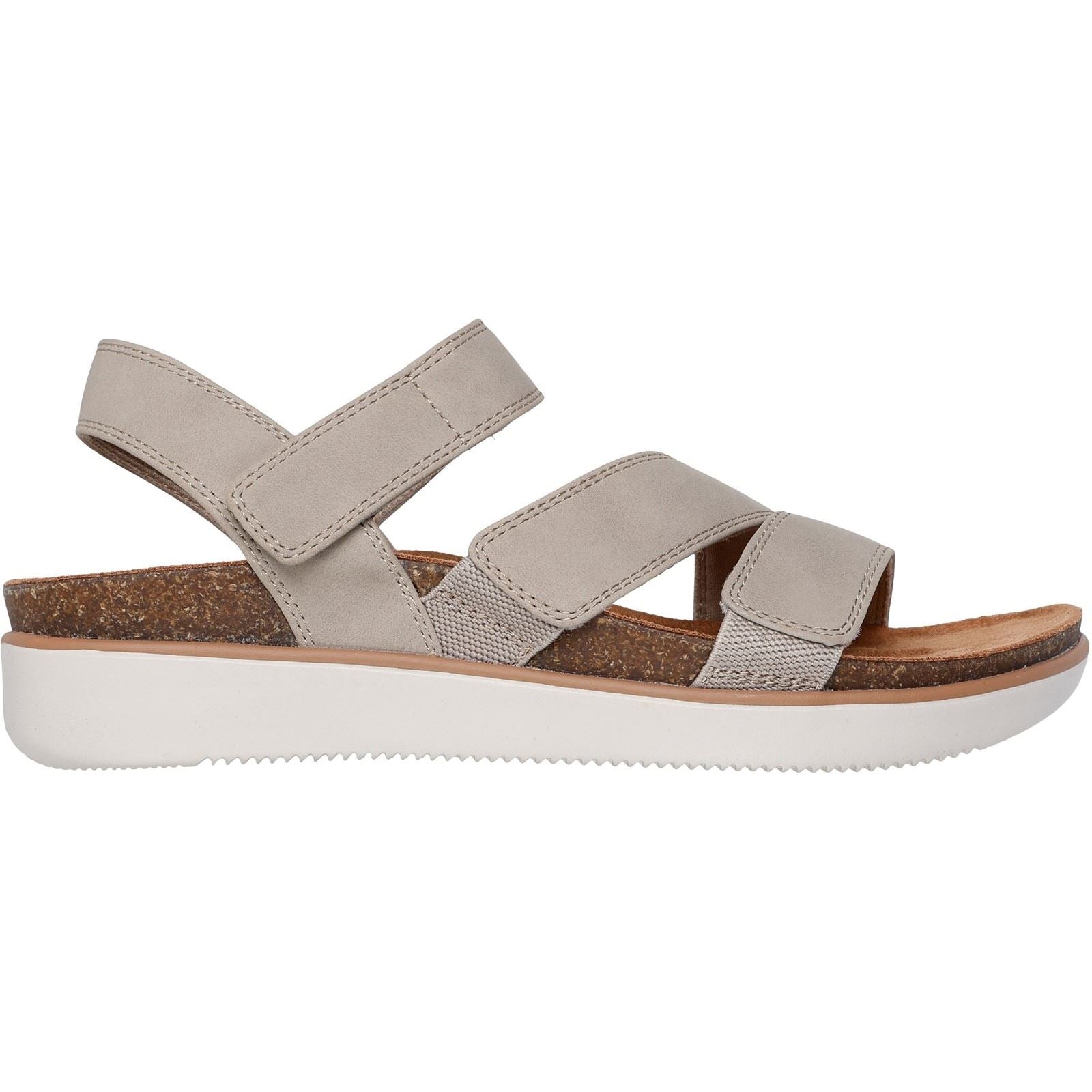 Skechers Lifted Comfort Polyurethan Damen Taupe Sandalen