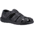 Hush Puppies Albert Herren Sandalen Aus Schwarzem Leder