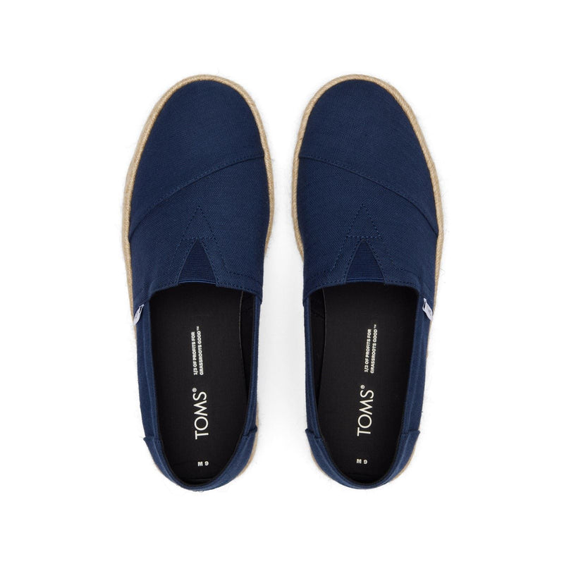 TOMS Alpargata Rope 2.0 100% Baumwolle Herren Espadrilles In Marineblau