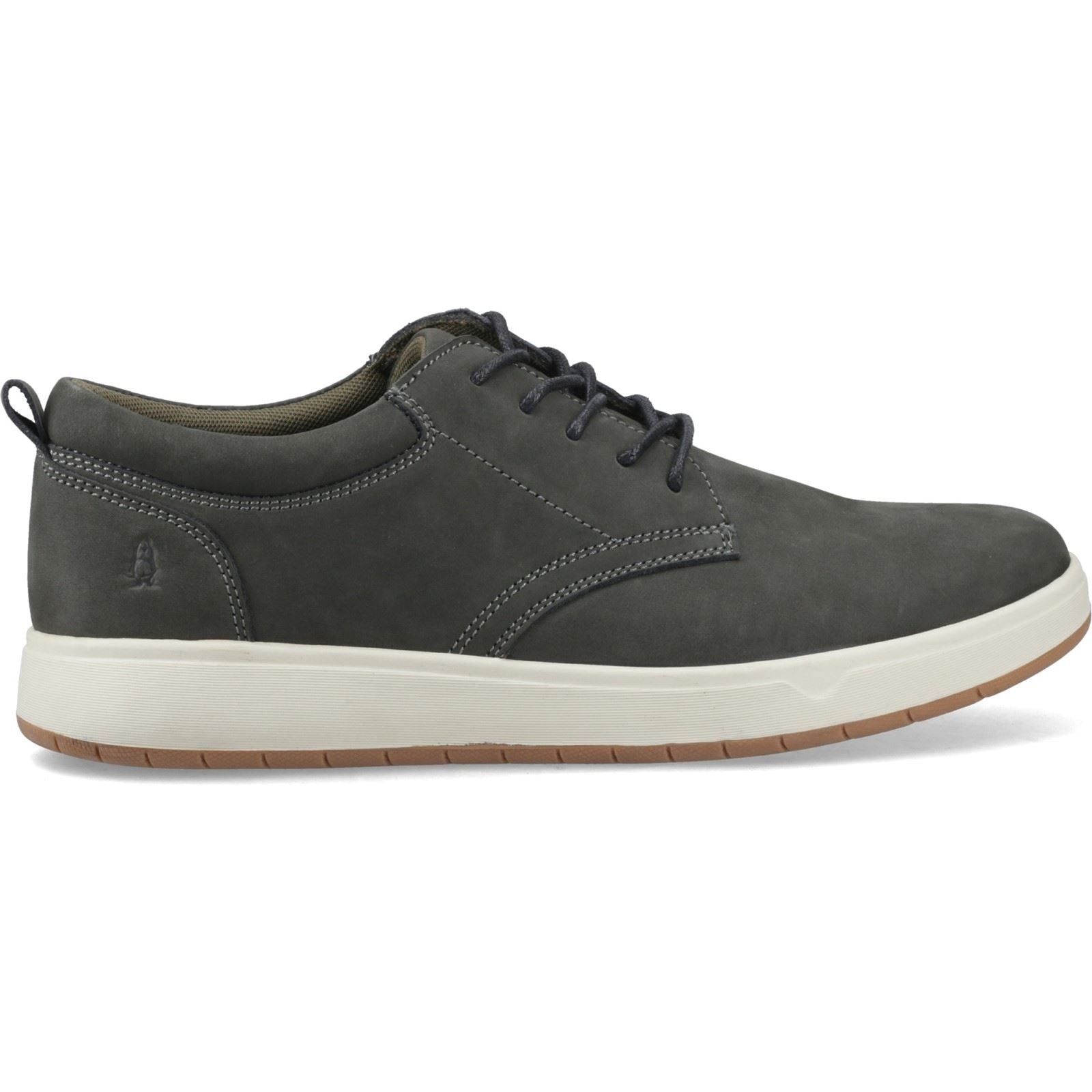 Hush Puppies Bowen Leder Herren Dunkelkhaki Schnürschuhe