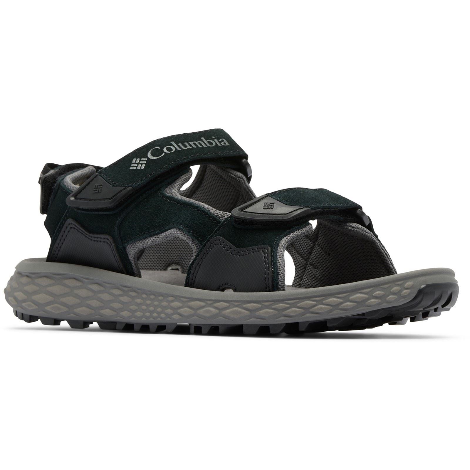 Columbia Konos Hiker 3-Strap Polyester Herren Schwarze Sandalen