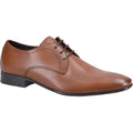 Base London Seymour Leder Herren Oxford Schuhe In Verbranntem Braun.