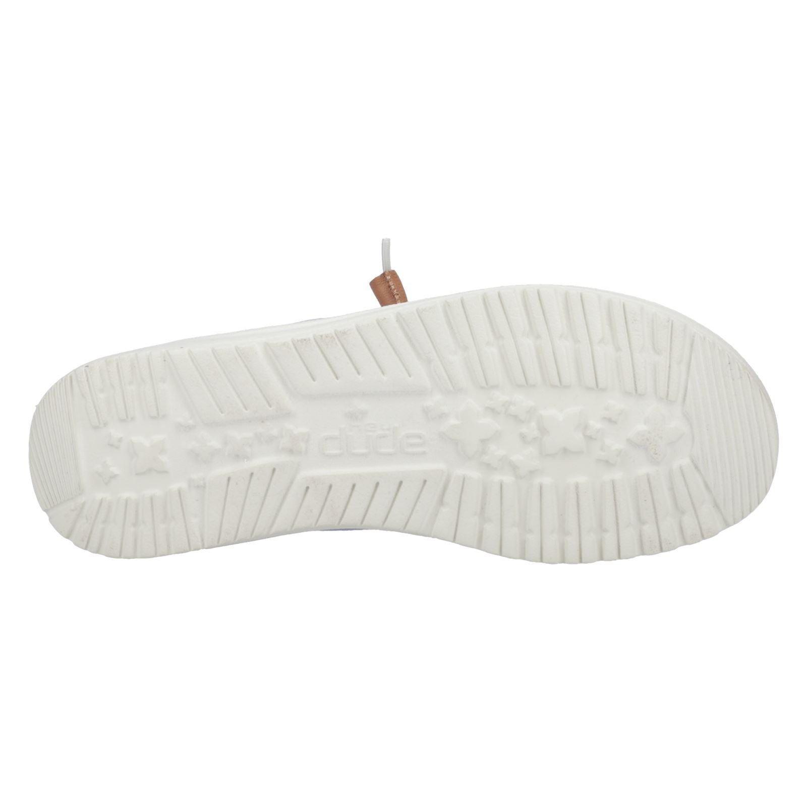 HEYDUDE Wendy Chambray Boho 100% Baumwolle Damenblaue Slipper