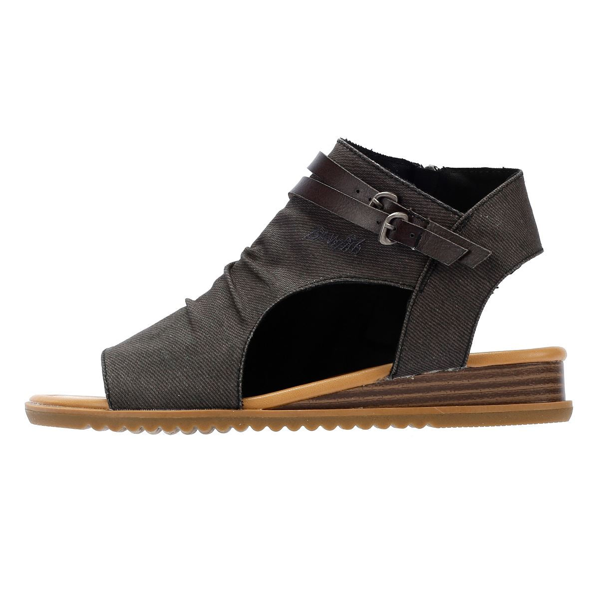 Blowfish Malibu Butterfly Denim Damen Sandalen Aus Schwarzem Denim