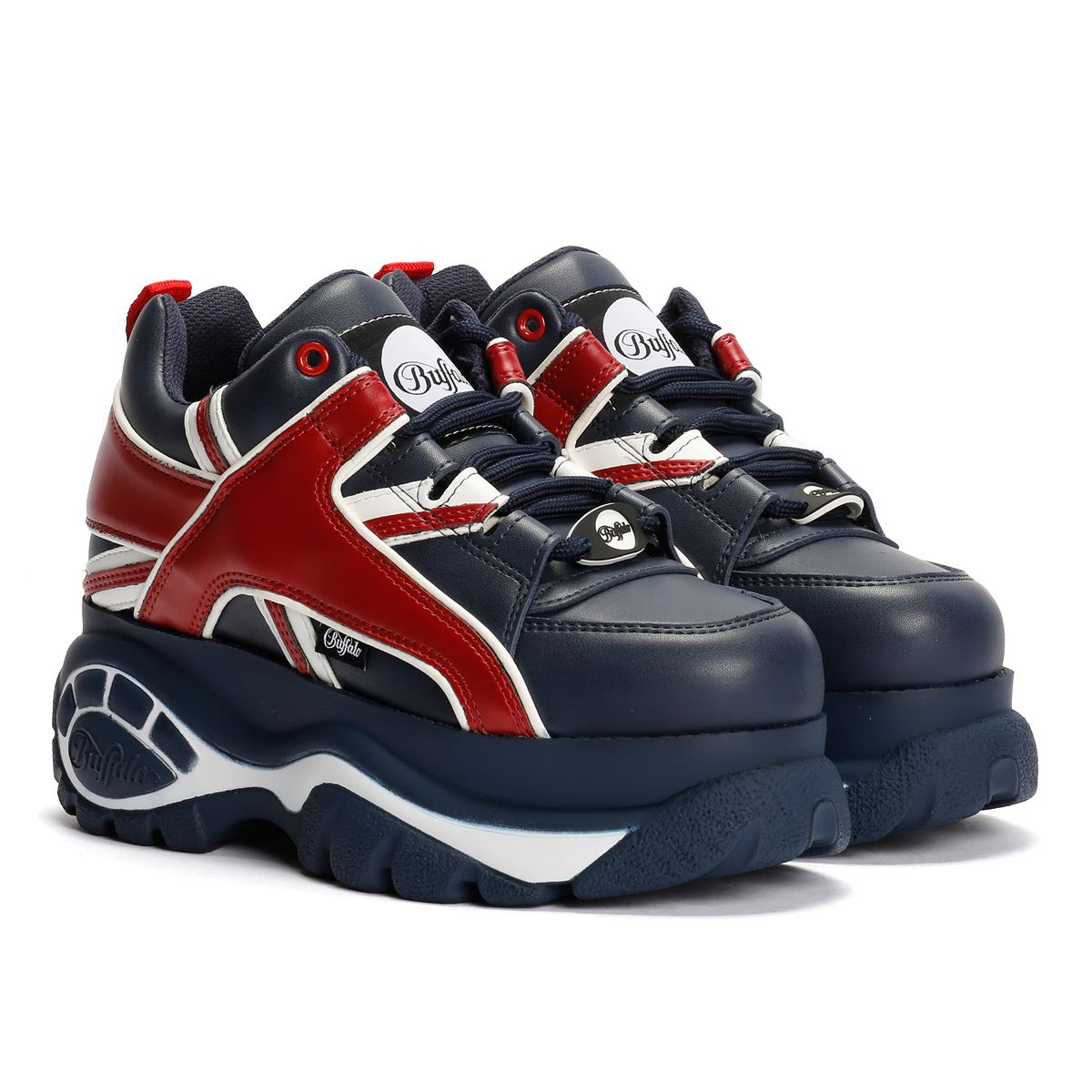 Buffalo 1339-14 Damen Sneaker Aus Blauem Leder