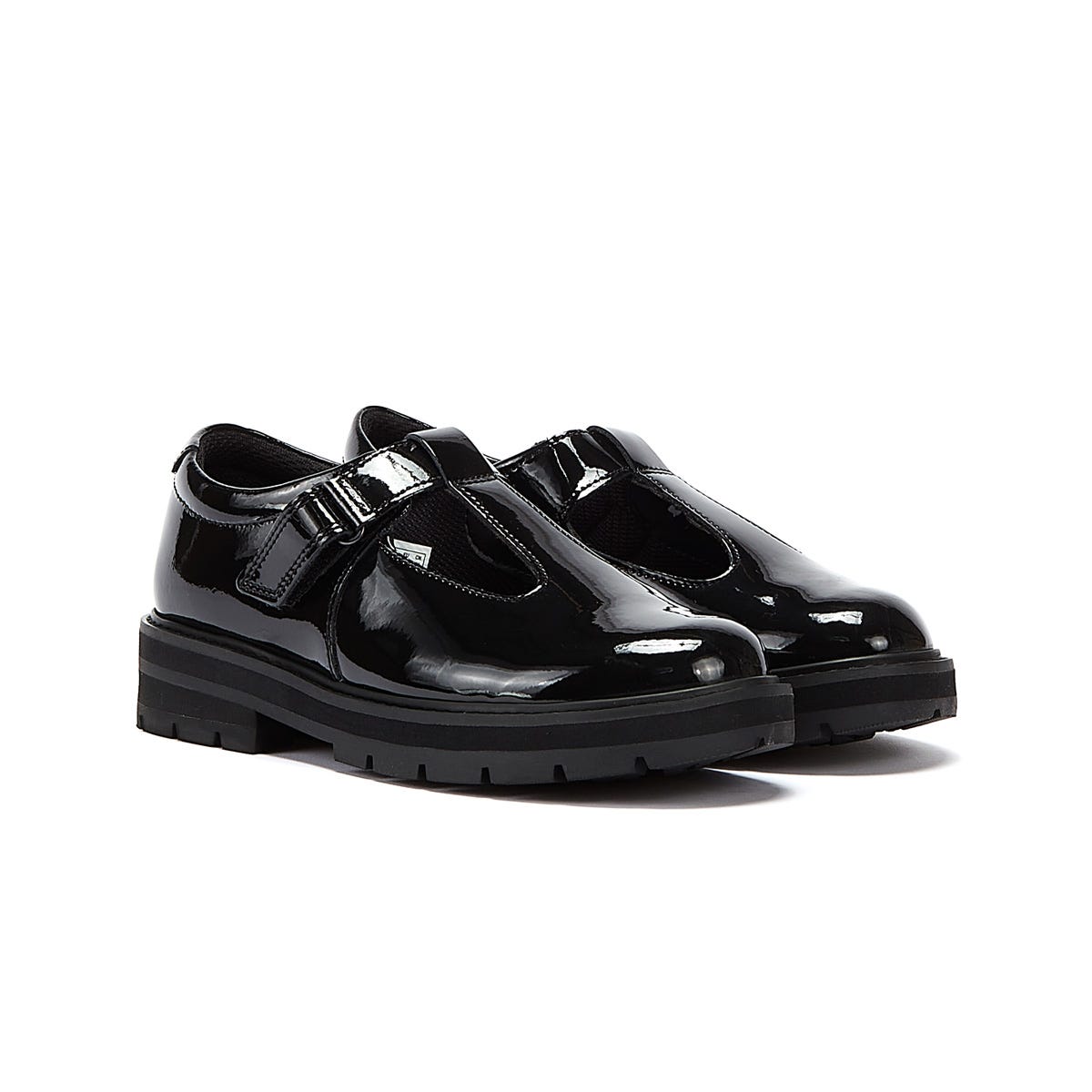 Clarks Prag Brill O Kinder Schwarze Schuhe
