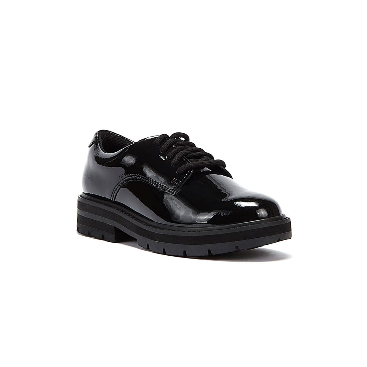 Clarks Prag Spitze O Junior Schwarze Schuhe