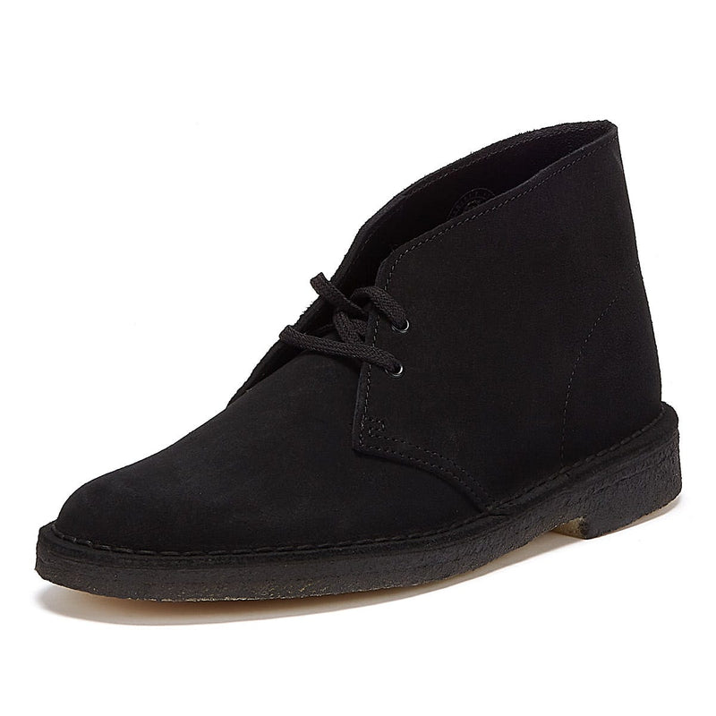 Clarks Originals Desert Wildleder Herren Schwarz Stiefel