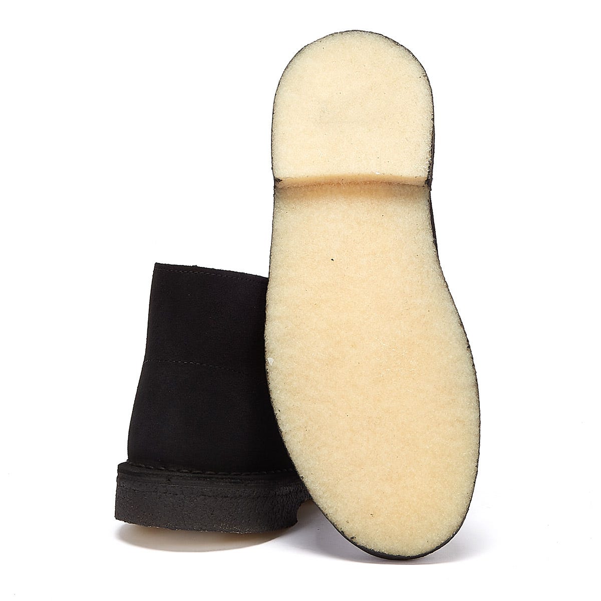 Clarks Originals Desert Wildleder Herren Schwarz Stiefel