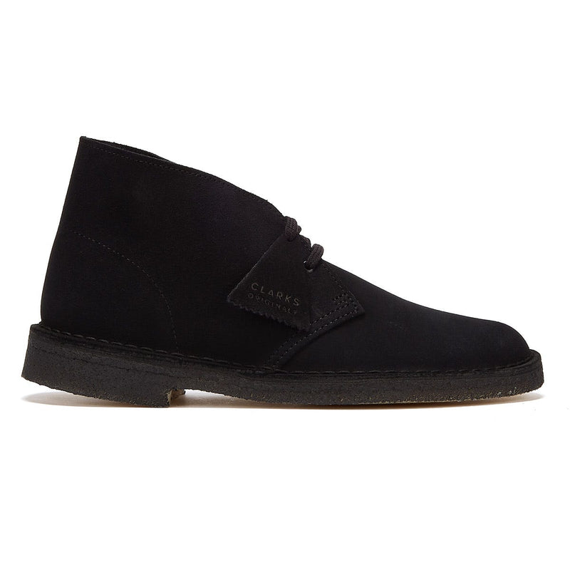 Clarks Originals Desert Wildleder Herren Schwarz Stiefel