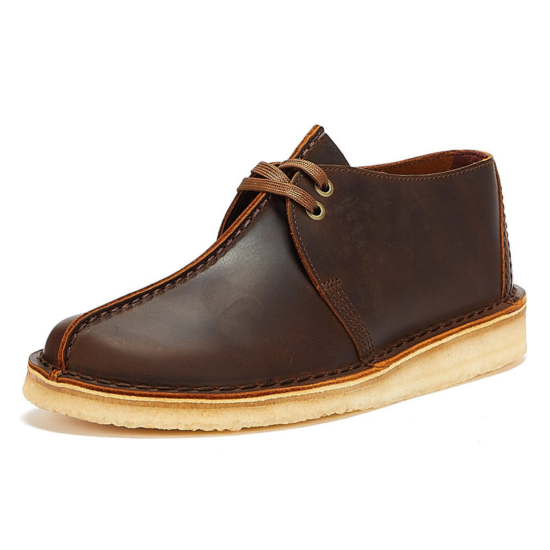 Clarks Originals Desert Trek Leder Herren Beeswax Braun Schuhe