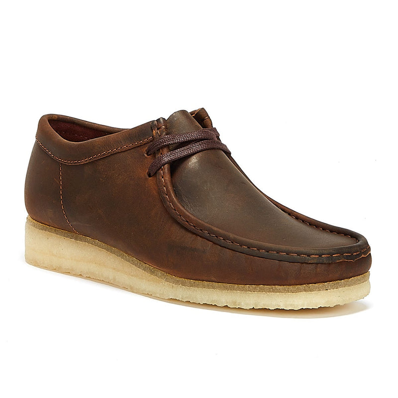 Clarks Originals Wallabee Leder Herren Schuhe Braun