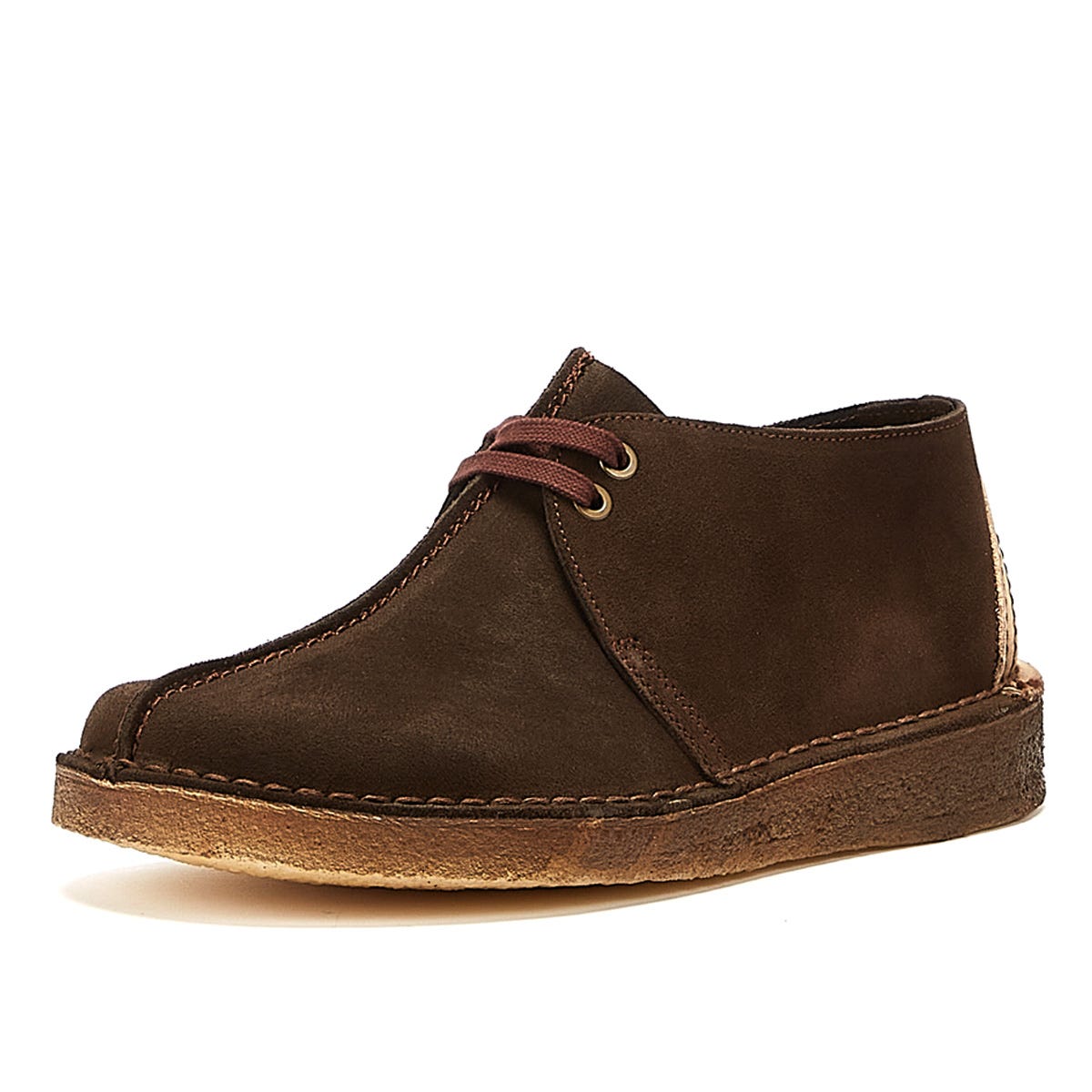 Clarks Originals Desert Trek Suede Mens Dark Brown Schuhe