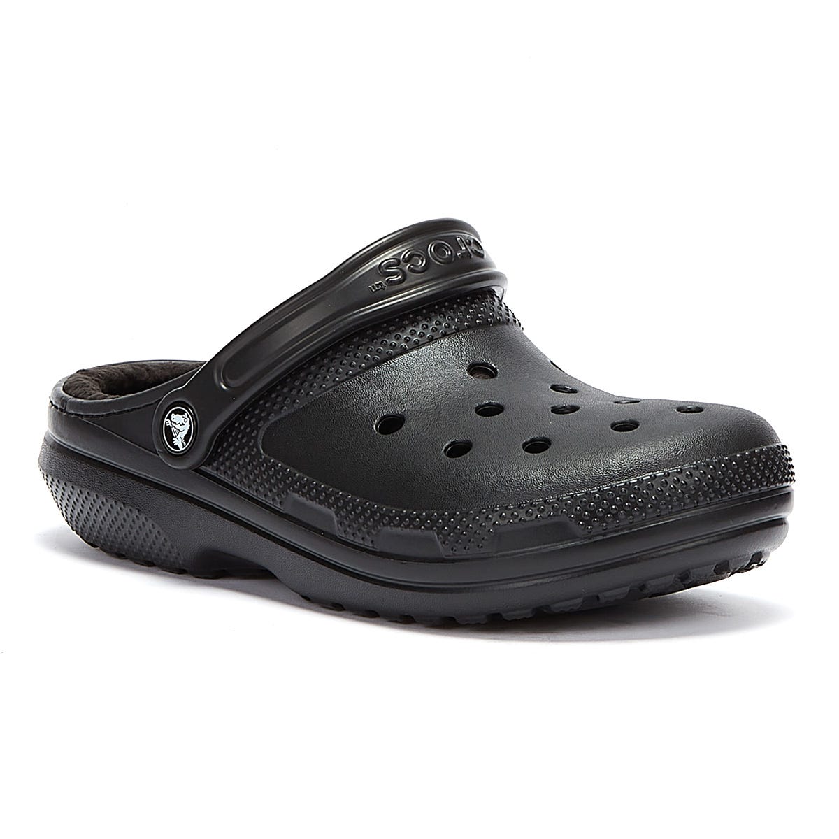 Crocs Klassische Gefütterte Schwarze Damen-Clogs