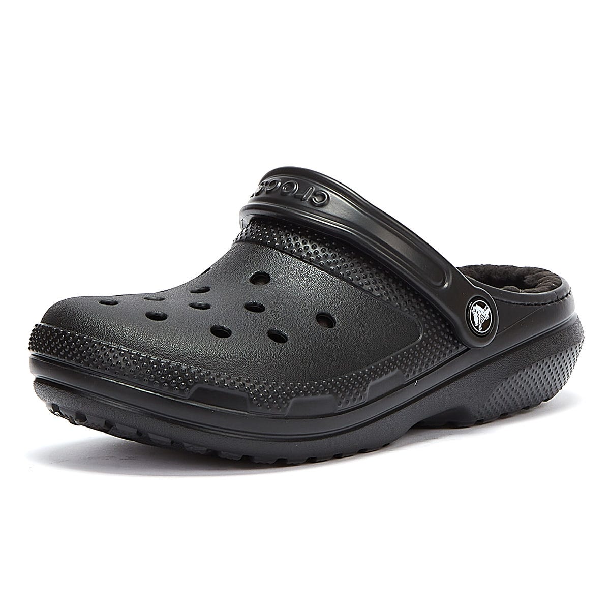 Crocs Klassische Gefütterte Schwarze Damen-Clogs