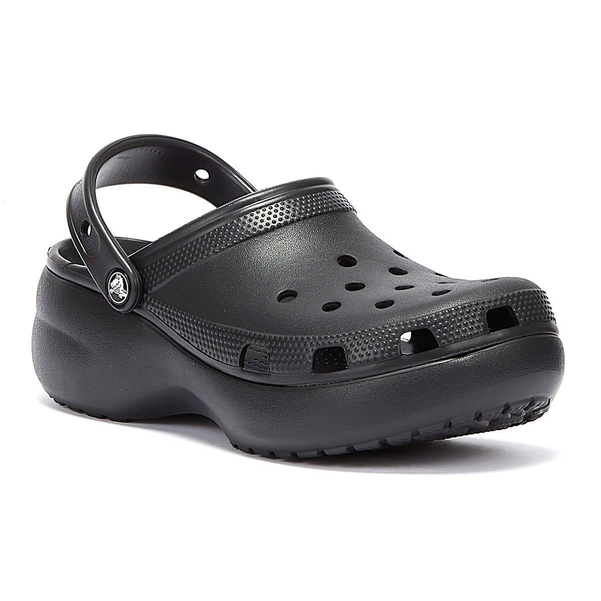 Crocs Classic Platform Damen Schwarz Clogs
