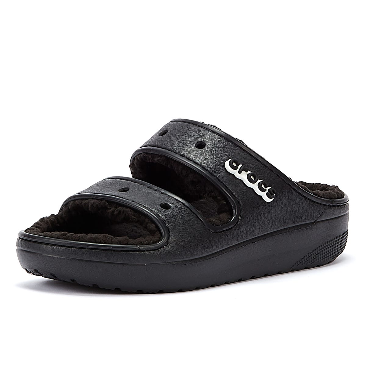 Crocs Klassische Cozzzy Damen-Sandalen In Schwarz.