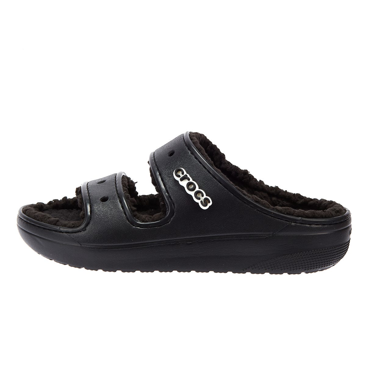 Crocs Klassische Cozzzy Damen-Sandalen In Schwarz.