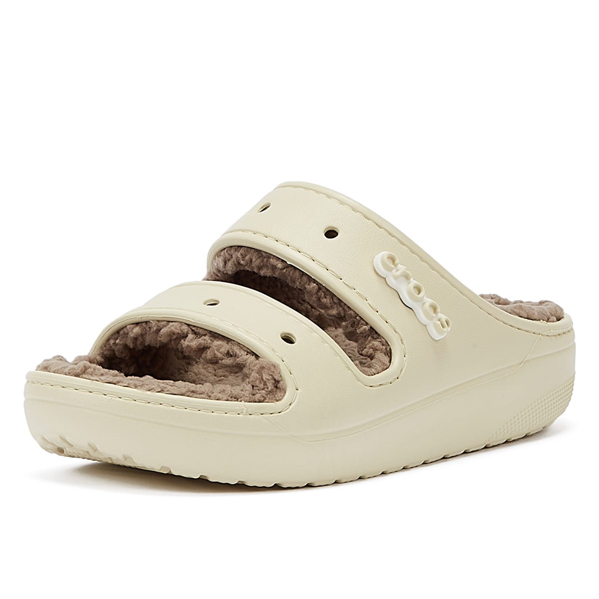 Crocs Klassische Cozzzy Damen Sandalen In Beige/Pilz