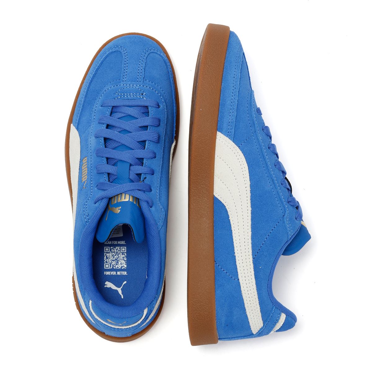 Puma Club II Era Wildlederblaue Sneakers