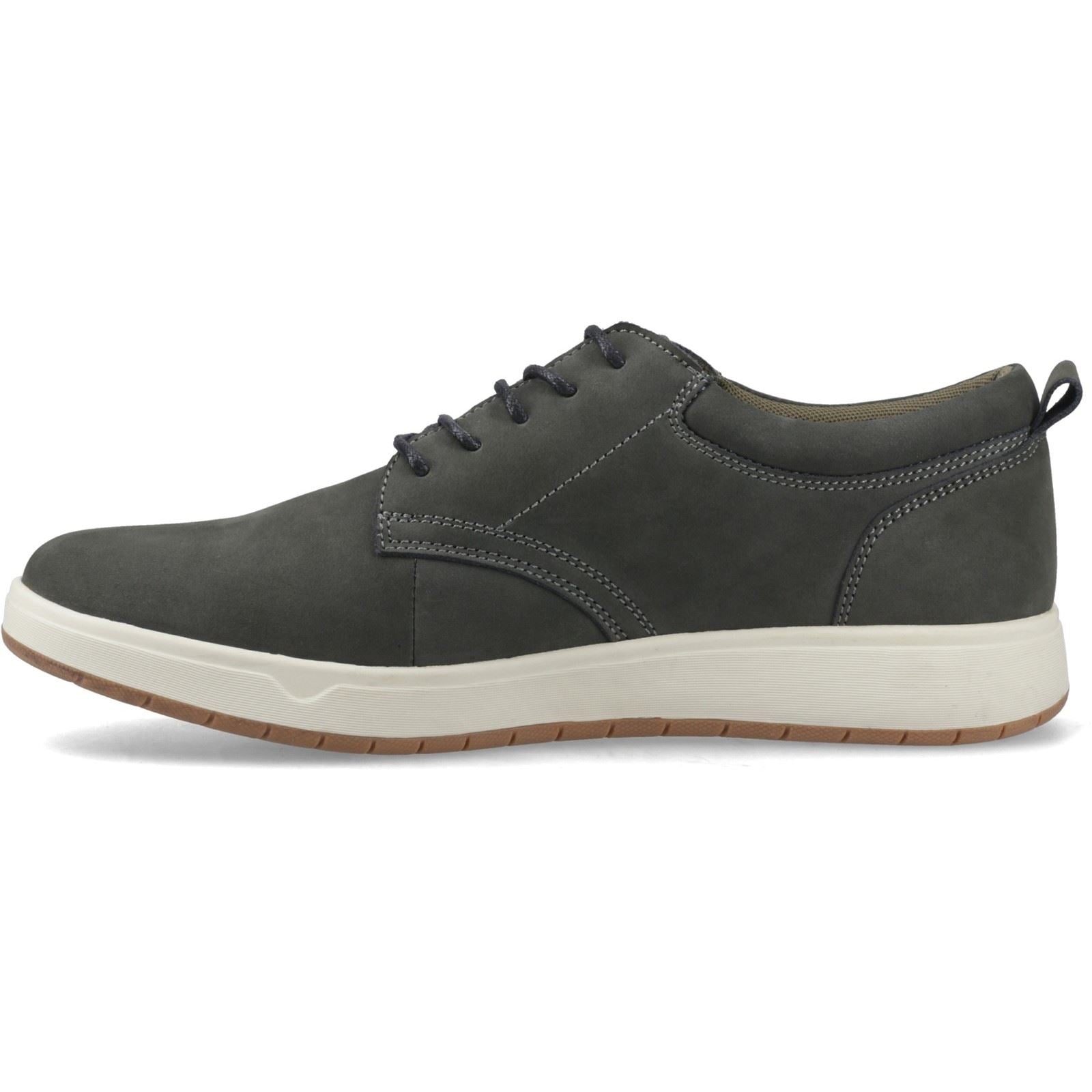 Hush Puppies Bowen Leder Herren Dunkelkhaki Schnürschuhe