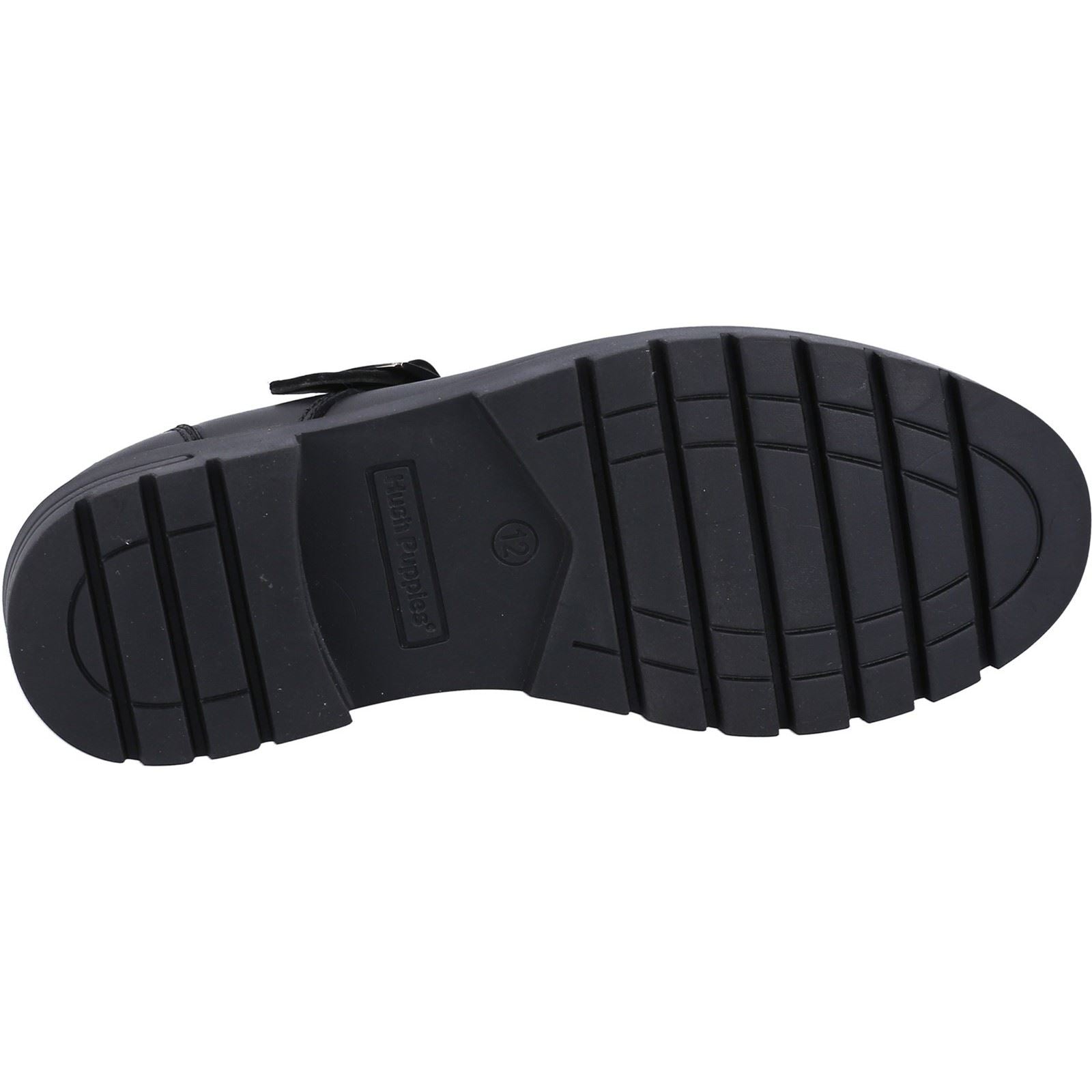 Hush Puppies Fiona JNR Mädchenschuhe Aus Schwarzem Leder