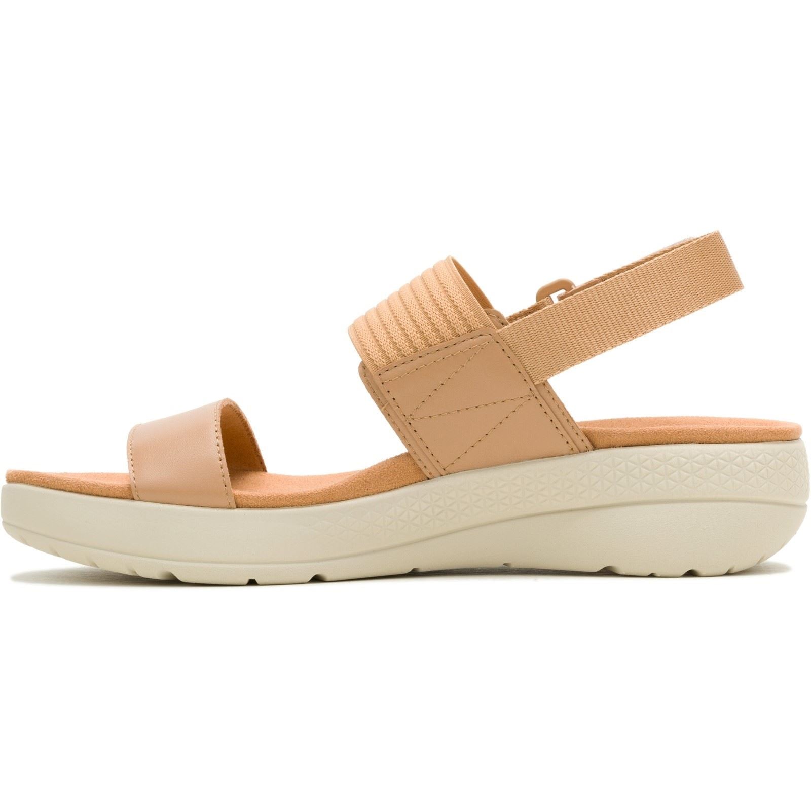 Hush Puppies Breathe Slingback Leder Damen Tan Sandalen