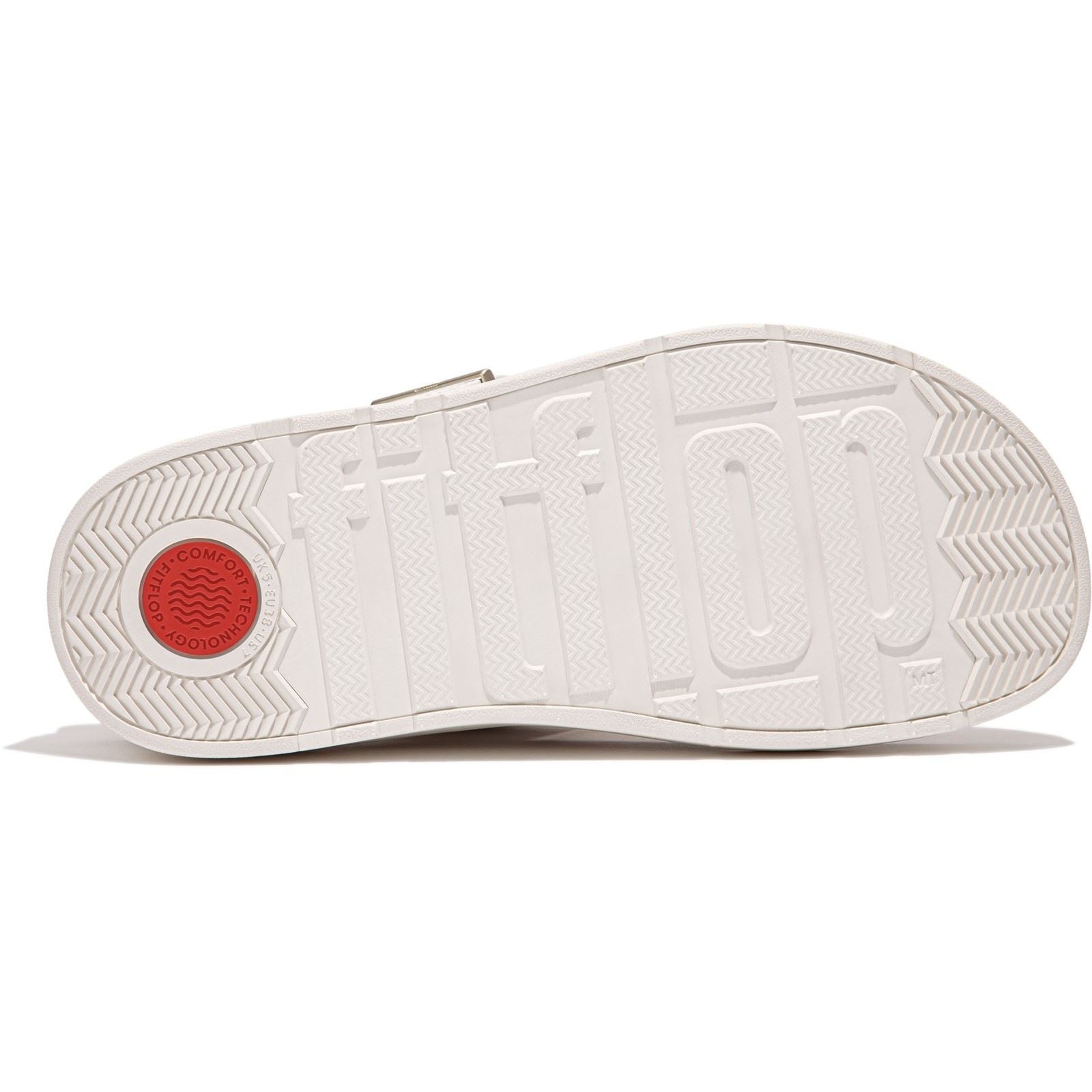 Fitflop Gen-FF Toe-Post Leder Damen Urban Weiße Sandalen