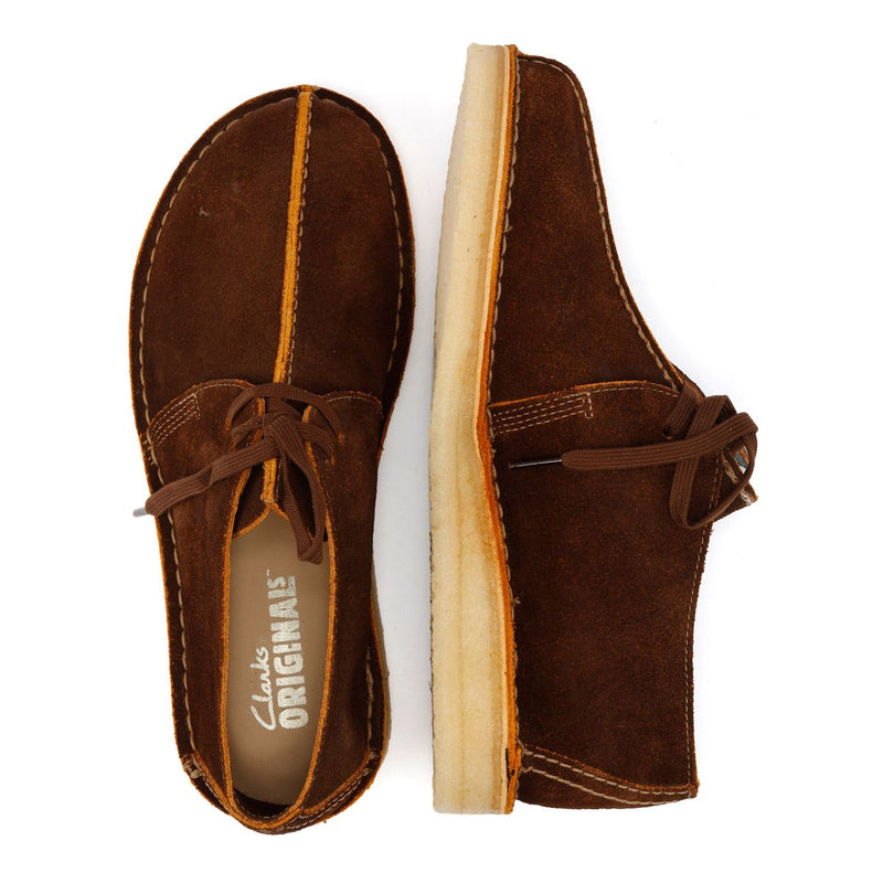 Clarks Originals Desert Trek Wildleder Herren Braune Schnürschuhe