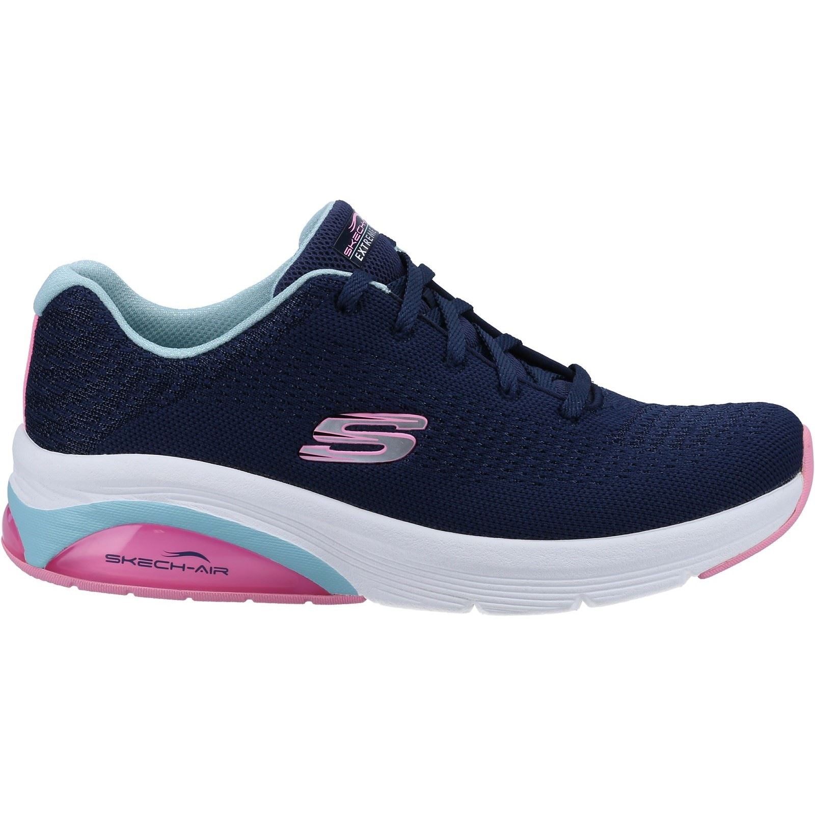 Skechers Skech-Air Extreme 2.0 Synthetik Damen Sneaker In Marineblau/Hellblau