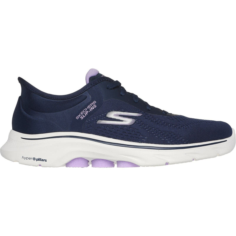 Skechers GO WALK 7 - Valin Damen Sneaker In Marineblau/Lavendel